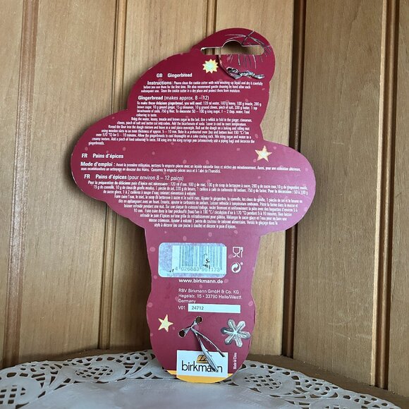 Vintage Ballerina Birkmann Cookie Cutter Recipe Made in Germany - Picture 3 of 3